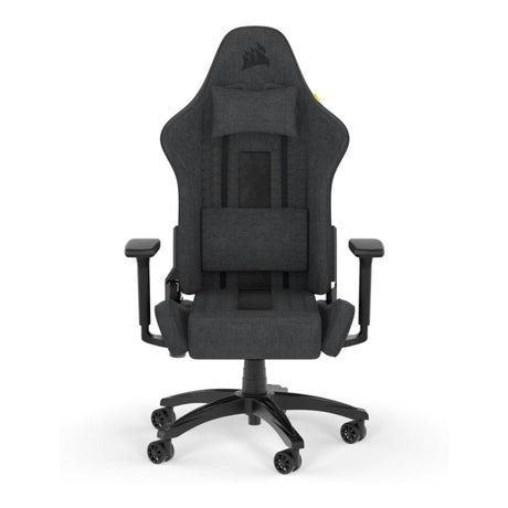 Corsair TC100 RELAXED Gaming Chair Black Grey Soft Fabric