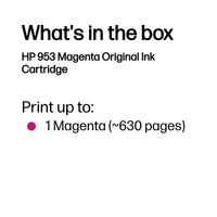 HP 953 Magenta Original Ink Cartridge ~630 pgs