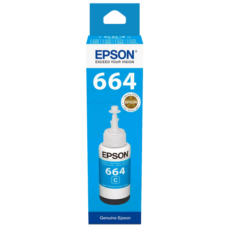 Epson 664 Cyan EcoTank Ink Bottle 70ml