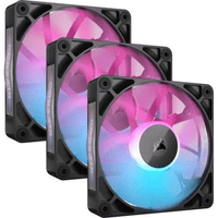 Corsair iCUE LINK RX120 RGB 120mm PWM Case Fan Black Triple Pack