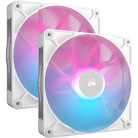 Corsair iCUE LINK RX140 RGB 140mm PWM Case Fan 2-Pack 1700 RPM (White)