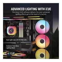 Corsair iCUE LINK LX120-R RGB 120mm Reverse Fan 480-2400 RPM Magnetic Dome Bearing (Black)