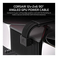 Corsair 90-Degree 12V-2x6 GPU Power Cable Type-5 Style-A Right-Angle Ultra-Flexible