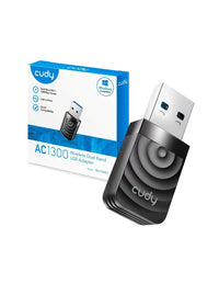 Cudy Dual Band Wi-Fi 5 1300Mbps USB 3.0 Adapter | WU1300S
