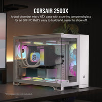Corsair 2500X Midi-Tower ATX PC Case White Tempered Glass