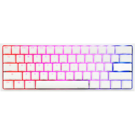 Ducky One 2 Pro 60% Mechanical Keyboard RGB PBT Pure White Cherry Silver