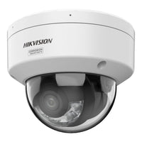 Hikvision 4MP Smart Hybrid Light with ColorVu Fixed Dome Network Camera, 2.8mm, Two-way Audio, IR/WL up to 30m, IP67, IK10