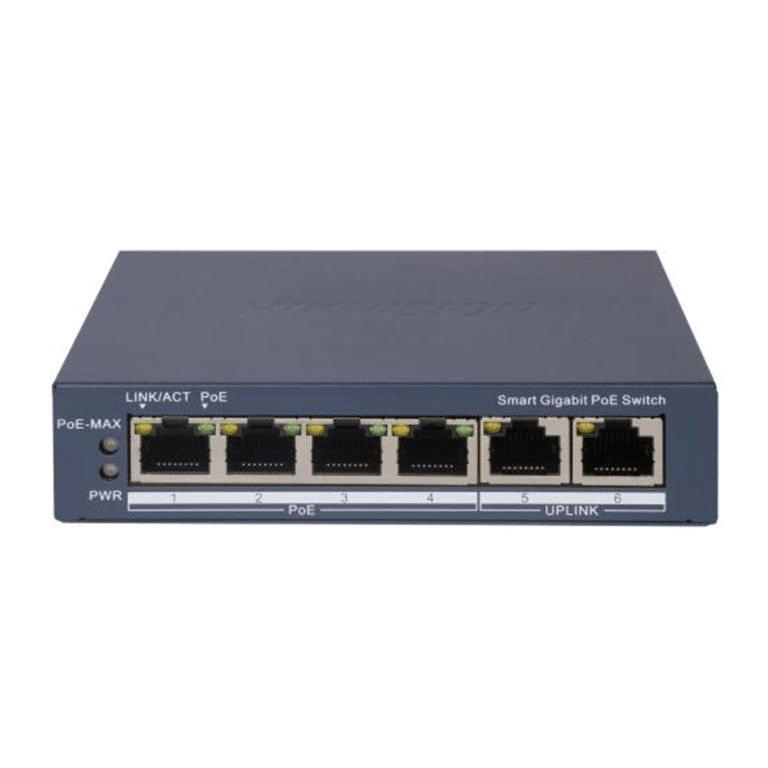 4Ports L2, Smart Managed, 4 Gigabit RJ45 PoE ports, 2 Gigabit RJ45 port