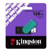 Kingston 128GB Portable USB 3.2 Gen 1 DataTraveler Exodia S