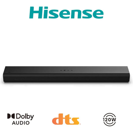 Hisense HS1000 2.0 Channel Soundbar 60W Dolby Digital Plus DTS Virtual:X Bluetooth 5.3 HDMI eARC