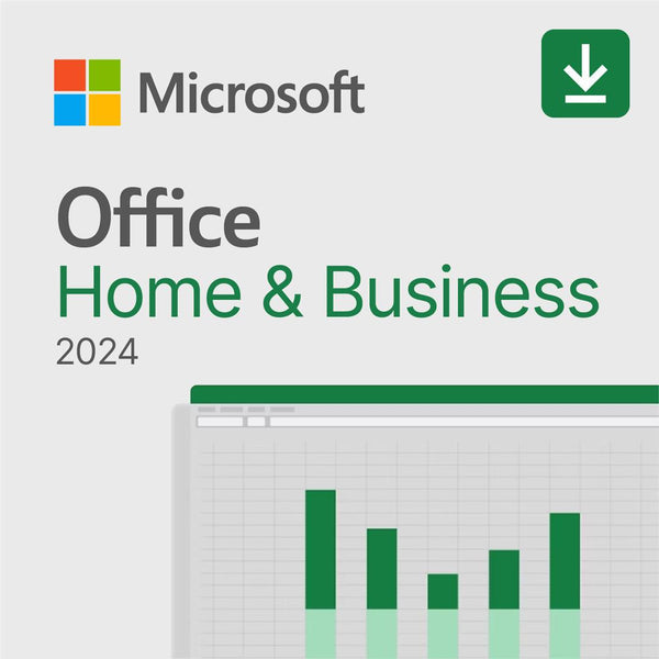 Office Home & Business 2024 - 1 PC - Download - Word, Excel, PowerPoint, Outlook, OneNote. Works with Microsoft Teams