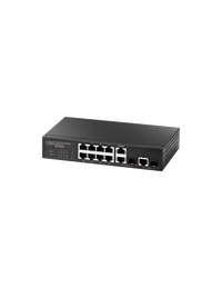 ES3510MA Fast Ethernet Layer 2/4 switch featuring 10 ports; 8 10/100