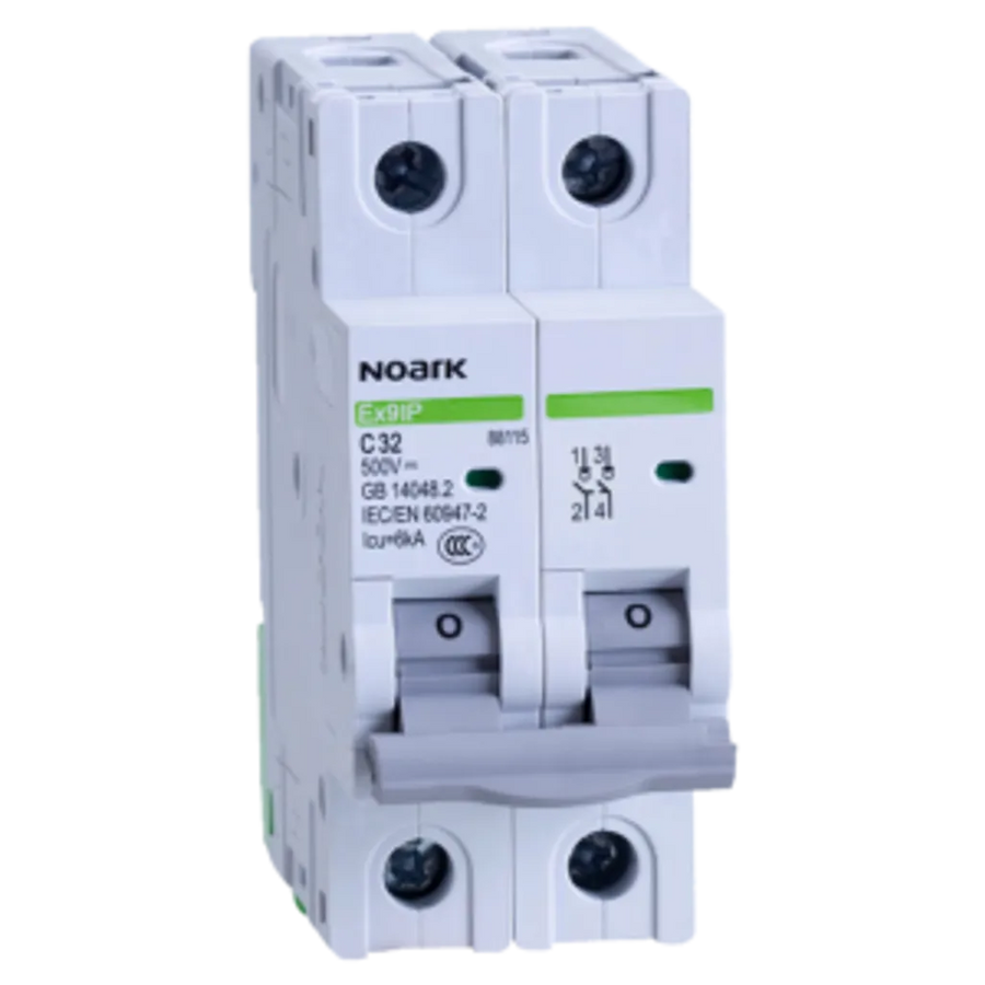 Chint EX9IP 4-Pole 63A 1000V DC Solar PV Circuit Breaker DIN-Rail Mount