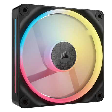 Corsair iCUE LINK LX120-R RGB 120mm Reverse Fan 480-2400 RPM Magnetic Dome Bearing (Black)
