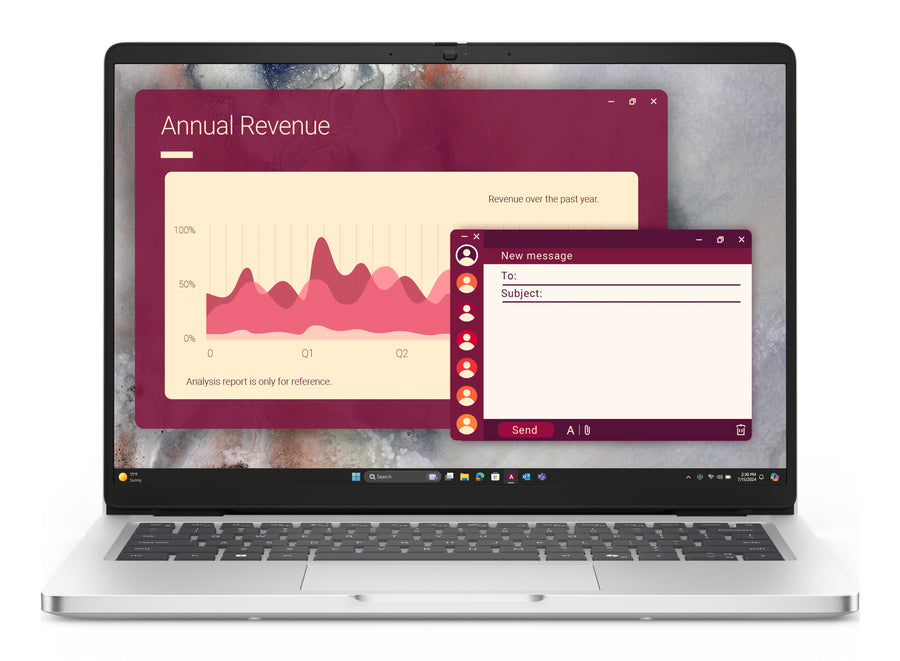 Dell Pro 14|U7 265U|16GB|512GB SSD|FgrPr|W11 Pro|FHD IR Cam & Mic|WLAN + BT|14.0" FHD+|Backlit Kb|3 Cell ProSupport and Next Business Day Onsite Service 36 Months