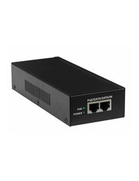 Gigabit Power over Ethernet (PoE) 55V, 1.63Amp 90 Watt (2 x RJ45) & Cord.