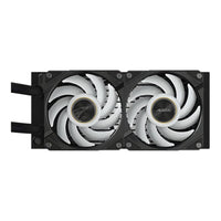 Gigabyte AORUS Waterforce X II 240 AIO Liquid CPU Cooler Black 240mm LCD Display ARGB Fans LGA1851 AM5 6-Year Warranty