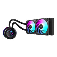 Gigabyte AORUS Waterforce X II 240 AIO Liquid CPU Cooler Black 240mm LCD Display ARGB Fans LGA1851 AM5 6-Year Warranty
