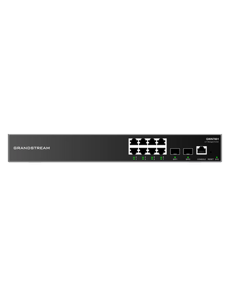 Grandstream Enterprise L2 8 port Managed GbE PoE Switch 120W | GWN7801P