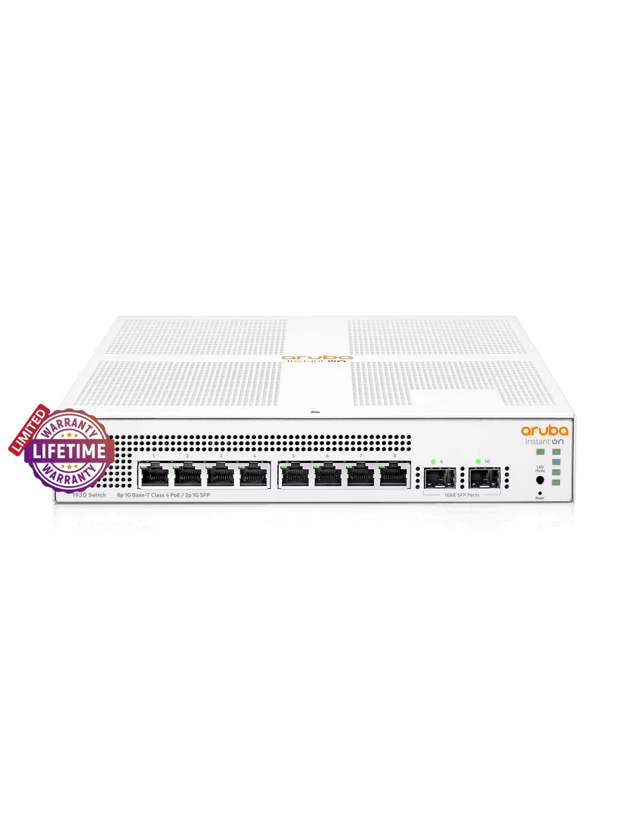 HPE Networking Instant On 1930 2SFP 8 Port 124W Switch | ARU-IO-SW19308G-124W