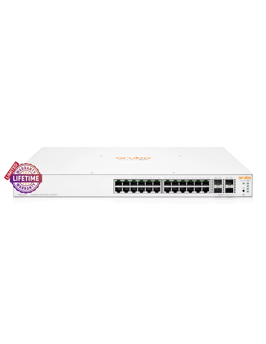 HPE Networking Instant On 1930 4SFP + 24 Port 370W Switch | ARU-IO-SW193024G-370W