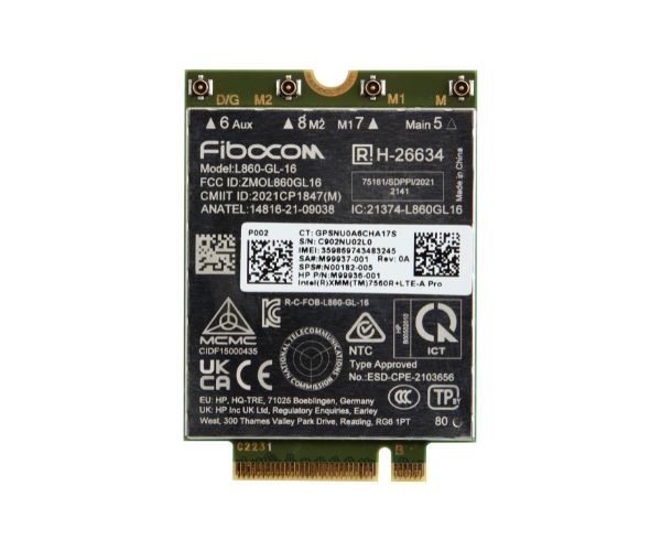 HP Intel XMM 7560 R+ 4G LTE Advanced-Pro CAT16 WWAN Module M.2 for HP Laptops