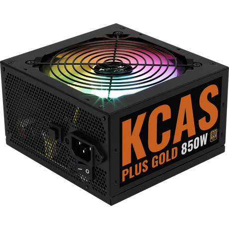 Aerocool KCAS Plus Gold 850W 80 PLUS Gold ARGB Non-Modular ATX Power Supply