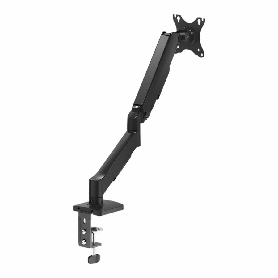 RCT Gas Spring Monitor Arm 17 to 32-inch VESA 75x75 100x100 Tilt Swivel Rotate Desk Clamp Grommet Cable Management