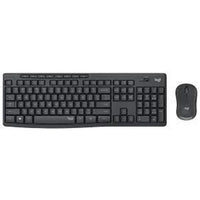 Logitech MK295 Silent Wireless Keyboard and Mouse Combo Full-Size USB (Graphite)