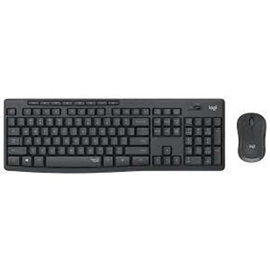 Logitech MK295 Silent Wireless Keyboard and Mouse Combo Full-Size USB (Graphite)