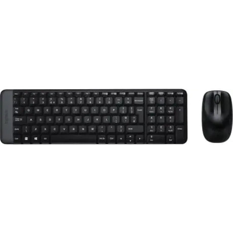 Logitech MK220 Wireless Keyboard and Mouse Combo Nano USB Receiver 10m QWERTY Black
