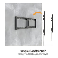 RCT Slim Tilt TV Wall Mount 43 to 95-inch 75kg Capacity 8 Degree Tilt VESA Compatible Black