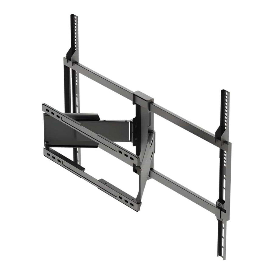 RCT Ultra-Slim Full-Motion TV Wall Mount 50 to 100-inch 65kg Capacity Tilt Swivel Extend Retract Cable Management Matte Black