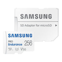 Samsung PRO Endurance 256GB microSDXC UHS-I V30 U3 100MB/s Read 140K Hours 5-Year Warranty