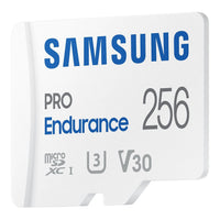 Samsung PRO Endurance 256GB microSDXC UHS-I V30 U3 100MB/s Read 140K Hours 5-Year Warranty