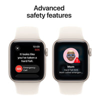 Apple Watch SE 3 GPS 44mm Starlight Aluminium Case with Starlight Sport Band - S/M,Model A3325