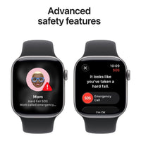 Apple Watch Series 11 GPS 42mm Space Grey Aluminium Case with Black Sport Band - S/M,Model A3331