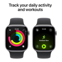Apple Watch Series 11 GPS 42mm Space Grey Aluminium Case with Black Sport Band - S/M,Model A3331