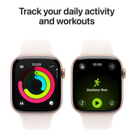 Apple Watch Series 11 GPS 42mm Rose Gold Aluminium Case with Light Blush Sport Band - S/M,Model A3331