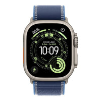 Apple Watch Ultra 3 GPS + Cellular 49mm Natural Titanium Case with Blue/Bright Blue Trail Loop - M/L,Model A3281