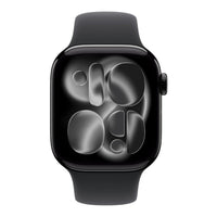 Apple Watch Series 11 GPS + Cellular 42mm Jet Black Aluminium Case with Black Sport Band - M/L,Model A3335