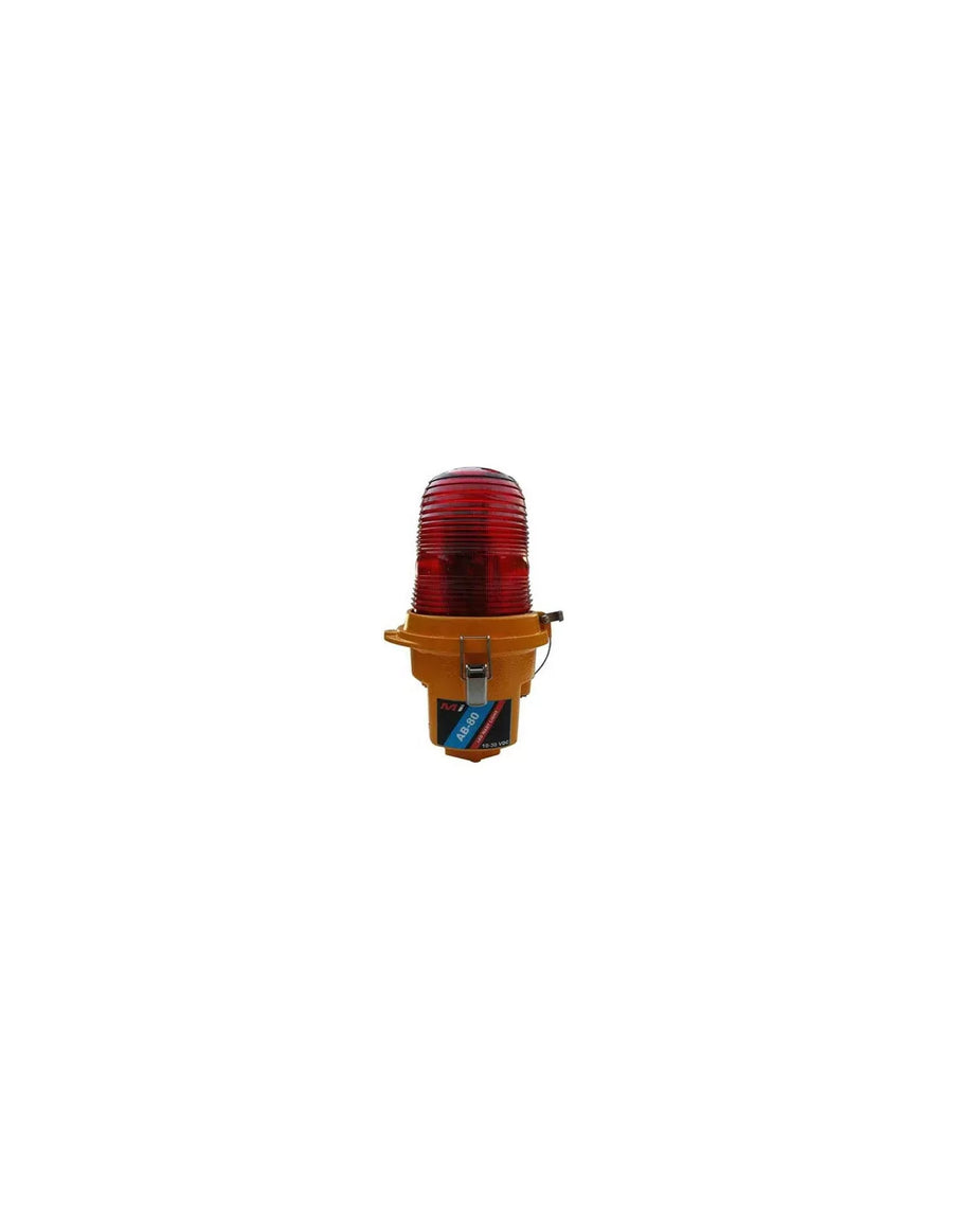 Micro Instruments LED Aircraft Beacon, RED, Tempered Glass, Aluminium Body, 10-30 VDC