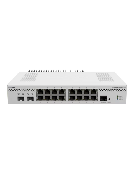 MikroTik Cloud Core 16 Port Gigabit 2SFP+ Passive Cooling Router | MT-RBCCR2004-16G-2S+PC