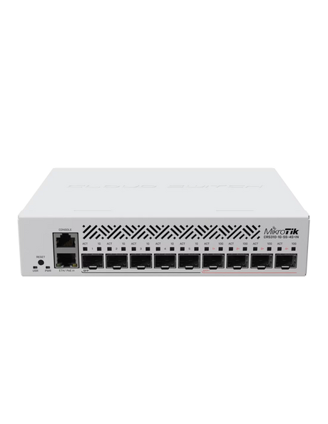 MikroTik CRS310-1G-5S-4S+IN, 4 x 10G SFP+ Ports, 5 x 1G SFP Ports, 1 x 1G Ethernet Port