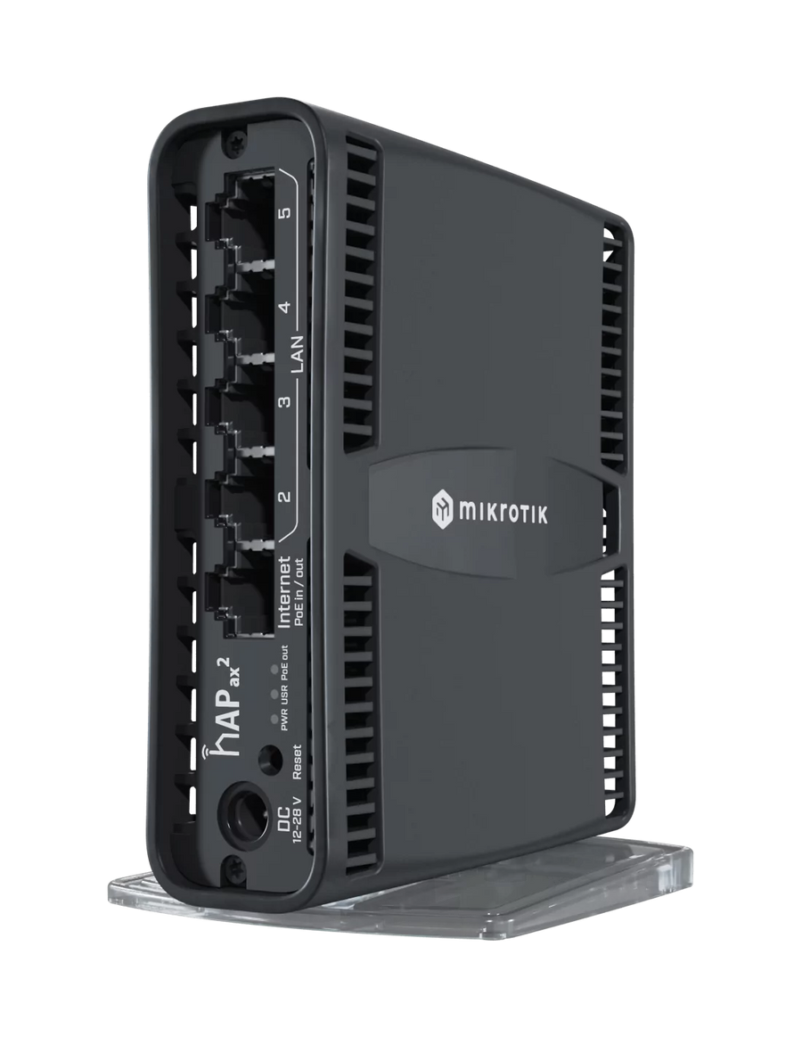 MikroTik hAP ax2 5 Port Gigabit 1800Mbps WiFi 6 Router | MT-RBHAP-AX