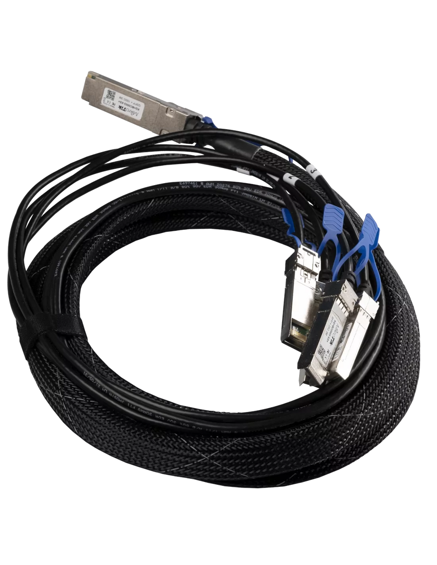 MikroTik QSFP28 to 4xSFP28 break-out cable (100G to 4x25G), 3m