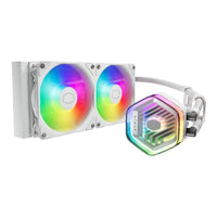 Cooler Master MasterLiquid 240 ATMOS 240mm AIO Liquid CPU Cooler RGB (White)