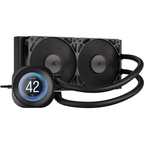 Corsair Nautilus 240 RS LCD AiO Liquid Cooler 2.1-inch IPS Display LGA1851 AM5 AM4