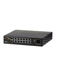 Netonix 12-Port Managed PoE Switch 24V-48V AC PoE + 2SFP Uplink Ports 250W | NTX-WS-12250-AC