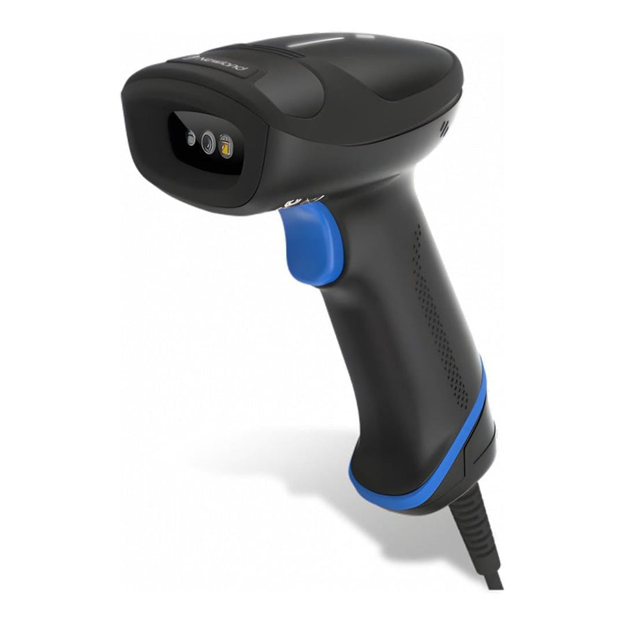 Newland 2D CMOS Handheld Barcode Scaner with 3.5m coiled USB cable including smart adjustable stand